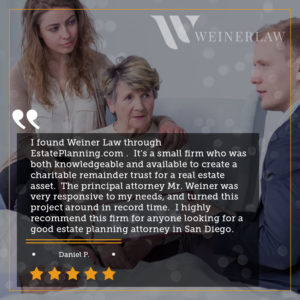 Weiner Law Client Testimonial From Daniel P